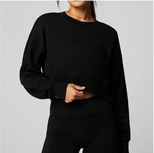 Fabletics Year Round Terry Cropped Sweatshirt